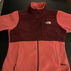 Northface pink zippers jacket.